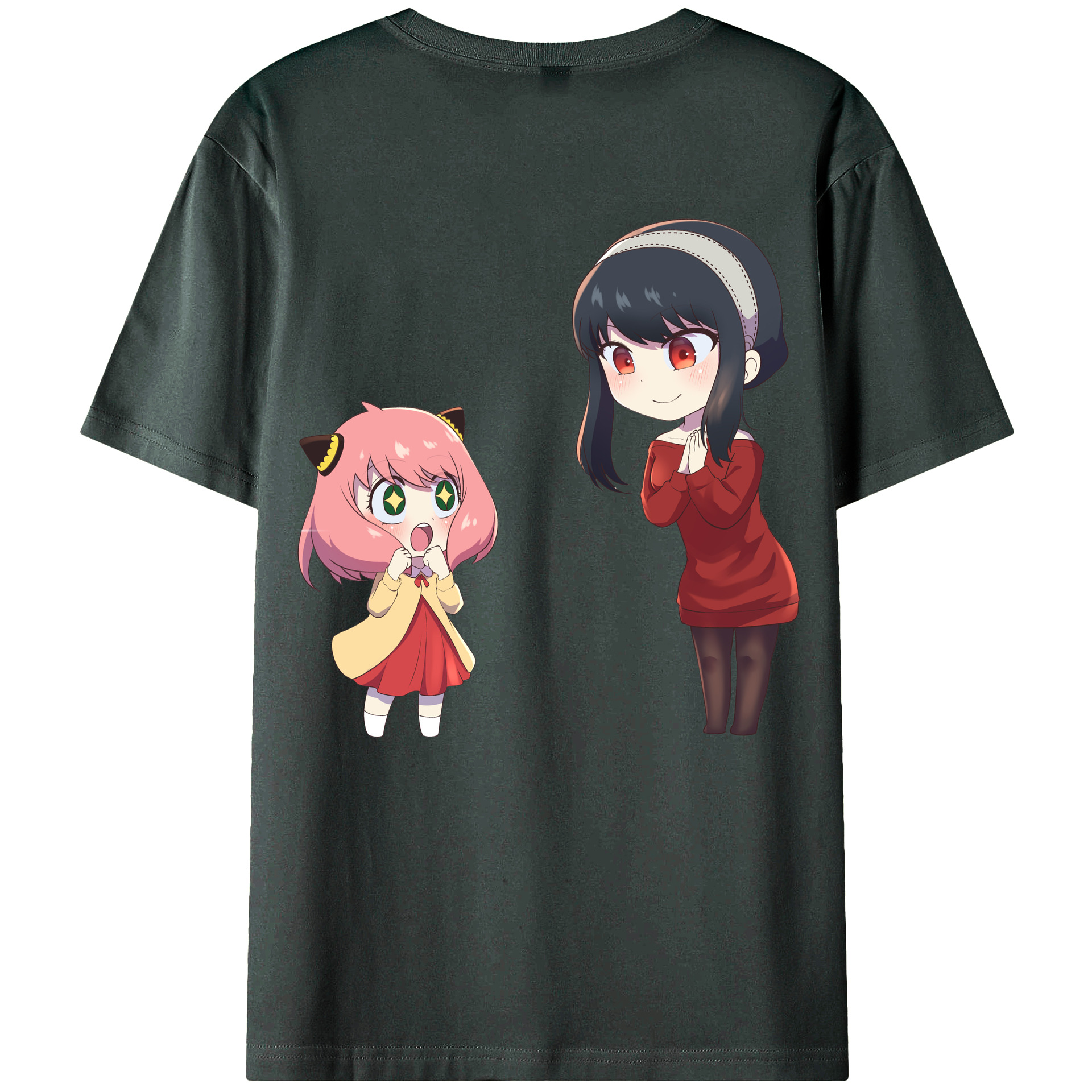（画像用） SPY×FAMILY间谍家家酒 綿100％ メンズ半袖Tシャツ（バックプリント） 通気性